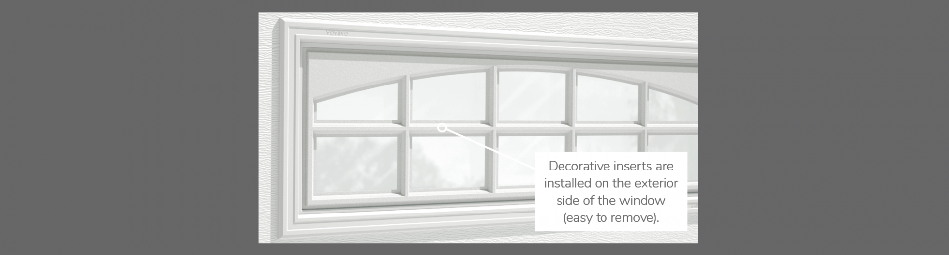 Cascade Decorative Insert, 40" x 13", available for door R-16 and R-12