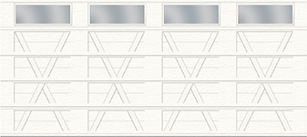 X Layout, 2-Slat Base - 4 bays