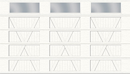 X Layout, Plank Base - 3 bays
